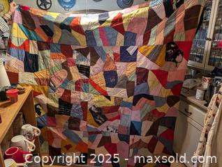 MaxSold Auction: ANTIQUE CRAZY QUILT - Loyalist (Ontario, Canada) SELLER MANAGED Downsizing Online Auction - Main Street