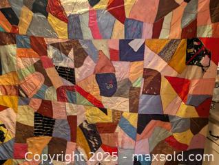 MaxSold Auction: ANTIQUE CRAZY QUILT - Loyalist (Ontario, Canada) SELLER MANAGED Downsizing Online Auction - Main Street