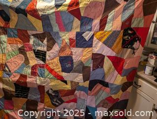 MaxSold Auction: ANTIQUE CRAZY QUILT - Loyalist (Ontario, Canada) SELLER MANAGED Downsizing Online Auction - Main Street