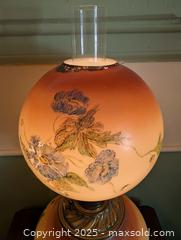 MaxSold Auction: ANTIQUE GONE WITH THE WIND LAMP CONVERTED TO ELECTRIC - Loyalist (Ontario, Canada) SELLER MANAGED Downsizing Online Auction - Main Street