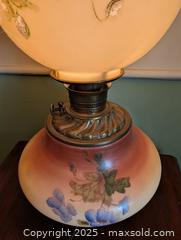 MaxSold Auction: ANTIQUE GONE WITH THE WIND LAMP CONVERTED TO ELECTRIC - Loyalist (Ontario, Canada) SELLER MANAGED Downsizing Online Auction - Main Street