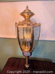 MaxSold Auction: BRASS COACH LAMP WITH MOTION SENSOR - Loyalist (Ontario, Canada) SELLER MANAGED Downsizing Online Auction - Main Street