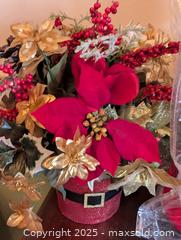 MaxSold Auction: CHRISTMAS DECOR MRS CLAUS AND POINSETTIA - Loyalist (Ontario, Canada) SELLER MANAGED Downsizing Online Auction - Main Street