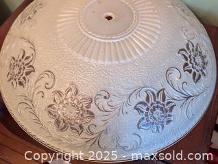 MaxSold Auction: EARLY 1930s ART DECO GLASS  CEILING LAMP SHADE - Loyalist (Ontario, Canada) SELLER MANAGED Downsizing Online Auction - Main Street