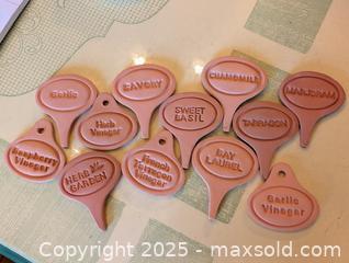 MaxSold Auction: HUGE LOT OF REDWARE HERB GARDEN MARKERS - Loyalist (Ontario, Canada) SELLER MANAGED Downsizing Online Auction - Main Street