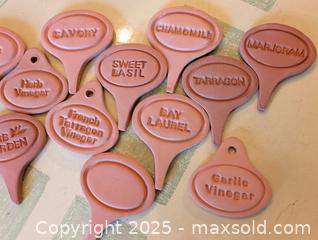 MaxSold Auction: HUGE LOT OF REDWARE HERB GARDEN MARKERS - Loyalist (Ontario, Canada) SELLER MANAGED Downsizing Online Auction - Main Street