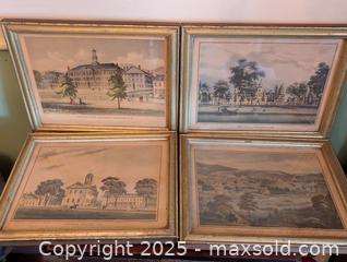 MaxSold Auction: LOT OF 4 VINTAGE FRAMED AMERICAN COLLEGES - Loyalist (Ontario, Canada) SELLER MANAGED Downsizing Online Auction - Main Street