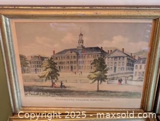 MaxSold Auction: LOT OF 4 VINTAGE FRAMED AMERICAN COLLEGES - Loyalist (Ontario, Canada) SELLER MANAGED Downsizing Online Auction - Main Street
