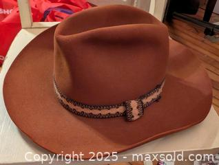MaxSold Auction: ORIGINAL STETSON BROWN FELT COWBOY HAT  - Loyalist (Ontario, Canada) SELLER MANAGED Downsizing Online Auction - Main Street