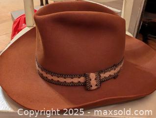 MaxSold Auction: ORIGINAL STETSON BROWN FELT COWBOY HAT  - Loyalist (Ontario, Canada) SELLER MANAGED Downsizing Online Auction - Main Street