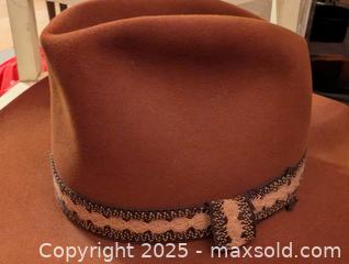 MaxSold Auction: ORIGINAL STETSON BROWN FELT COWBOY HAT  - Loyalist (Ontario, Canada) SELLER MANAGED Downsizing Online Auction - Main Street