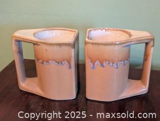MaxSold Auction: PAIR OF SIGNED ARTISAN MADE COFFE MUGS - Loyalist (Ontario, Canada) SELLER MANAGED Downsizing Online Auction - Main Street