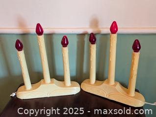 MaxSold Auction: VINTAGE 1950s PAIR OF ELECTRIC CANDLES - Loyalist (Ontario, Canada) SELLER MANAGED Downsizing Online Auction - Main Street