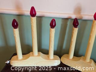 MaxSold Auction: VINTAGE 1950s PAIR OF ELECTRIC CANDLES - Loyalist (Ontario, Canada) SELLER MANAGED Downsizing Online Auction - Main Street