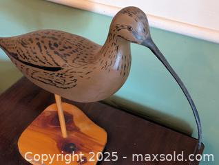 MaxSold Auction: VINTAGE HAND CARVED SHORE BIRD -DECOY SHOP BATH - Loyalist (Ontario, Canada) SELLER MANAGED Downsizing Online Auction - Main Street