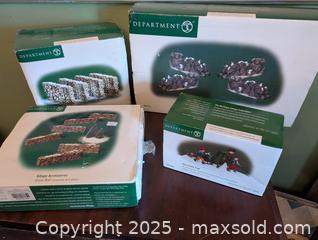 MaxSold Auction: VINTAGE LOT OF 4 DEPARTMENT 65 CHRISTMAS VILLAGE ACCESORIES - Loyalist (Ontario, Canada) SELLER MANAGED Downsizing Online Auction - Main Street