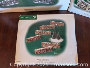 MaxSold Auction: VINTAGE LOT OF 4 DEPARTMENT 65 CHRISTMAS VILLAGE ACCESORIES - Loyalist (Ontario, Canada) SELLER MANAGED Downsizing Online Auction - Main Street