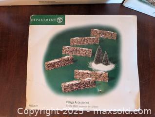 MaxSold Auction: VINTAGE LOT OF 4 DEPARTMENT 65 CHRISTMAS VILLAGE ACCESORIES - Loyalist (Ontario, Canada) SELLER MANAGED Downsizing Online Auction - Main Street