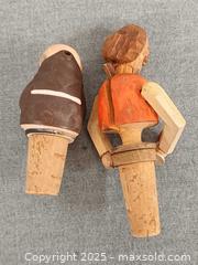 MaxSold Auction: 2 Vintage German Hand Carved Mechanical Wooden Bottle Stoppers - Toronto (Ontario, Canada) PARTNER MANAGED Reseller Online Auction - Queen Street West