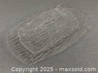 MaxSold Auction: 2 Vintage MCM Ice Structure Glass Platters - Toronto (Ontario, Canada) PARTNER MANAGED Reseller Online Auction - Queen Street West