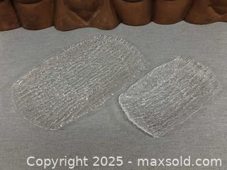 MaxSold Auction: 2 Vintage MCM Ice Structure Glass Platters - Toronto (Ontario, Canada) PARTNER MANAGED Reseller Online Auction - Queen Street West