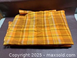 MaxSold Auction: Lacania Australia New Wool Yellow with Satin Edge Blanket 73&#34;X83&#34; - Toronto (Ontario, Canada) PARTNER MANAGED Reseller Online Auction - Queen Street West
