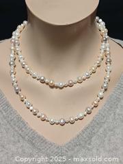 MaxSold Auction: Nature Fresh Water Pearl Beads Long Necklace 35&#34; - Toronto (Ontario, Canada) PARTNER MANAGED Reseller Online Auction - Queen Street West
