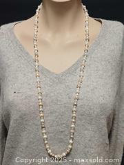 MaxSold Auction: Nature Fresh Water Pearl Beads Long Necklace 35&#34; - Toronto (Ontario, Canada) PARTNER MANAGED Reseller Online Auction - Queen Street West