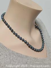 MaxSold Auction: Nature Teal Tahitian Pearl Beafs Necklace  - Toronto (Ontario, Canada) PARTNER MANAGED Reseller Online Auction - Queen Street West