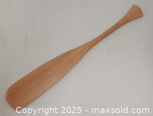 MaxSold Auction: Northwest Coast First Nation Carved Wooden Paddle by Artist Signed - Toronto (Ontario, Canada) PARTNER MANAGED Reseller Online Auction - Queen Street West
