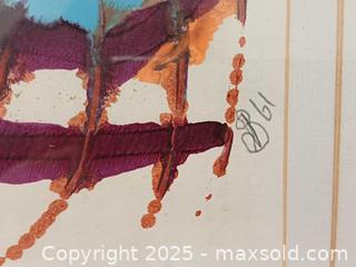 MaxSold Auction: Original Abstract Gouaches Painting by Canadian Artist Peter Stoyan Signed  - Toronto (Ontario, Canada) PARTNER MANAGED Reseller Online Auction - Queen Street West