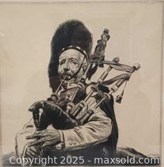 MaxSold Auction: Original Dry point Art by Artist Saloman Van Abbe THE PIPER - Toronto (Ontario, Canada) PARTNER MANAGED Reseller Online Auction - Queen Street West