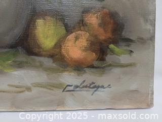 MaxSold Auction: Original Oil Painting on Canvas Still Life Signed by Artist Unframe - Toronto (Ontario, Canada) PARTNER MANAGED Reseller Online Auction - Queen Street West