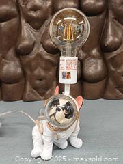 MaxSold Auction: Resin French Bulldog Astronaut Figurine Table Lamp  - Toronto (Ontario, Canada) PARTNER MANAGED Reseller Online Auction - Queen Street West