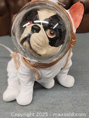 MaxSold Auction: Resin French Bulldog Astronaut Figurine Table Lamp  - Toronto (Ontario, Canada) PARTNER MANAGED Reseller Online Auction - Queen Street West