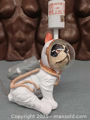 MaxSold Auction: Resin French Bulldog Astronaut Figurine Table Lamp  - Toronto (Ontario, Canada) PARTNER MANAGED Reseller Online Auction - Queen Street West