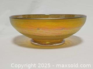 MaxSold Auction: Robert Held Yellow Iridescent 7" Bowl - Toronto (Ontario, Canada) PARTNER MANAGED Reseller Online Auction - Queen Street West