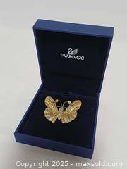 MaxSold Auction: Swarovski Crystal Rhinestone Butterfly Brooch with Box - Toronto (Ontario, Canada) PARTNER MANAGED Reseller Online Auction - Queen Street West
