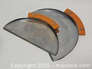 MaxSold Auction: Vintage Art Deco Chase Chrome Butterscotch Bakelite Silent Butler Crumb Trays Set - Toronto (Ontario, Canada) PARTNER MANAGED Reseller Online Auction - Queen Street West