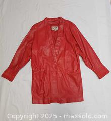 MaxSold Auction: Vintage Wilson Leather Red Leather Women's Pads Mid Length Jacket Size M - Toronto (Ontario, Canada) PARTNER MANAGED Reseller Online Auction - Queen Street West