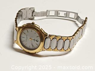 MaxSold Auction: Yves Saint Laurent YSL Gold Bezel Stainless Steel Men&#39;s Watch - Toronto (Ontario, Canada) PARTNER MANAGED Reseller Online Auction - Queen Street West