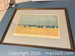 MaxSold Auction: Andre Hambourg frames lithograph - Ashland (Massachusetts, USA) PARTNER MANAGED Downsizing Online Auction - Old Connecticut Path