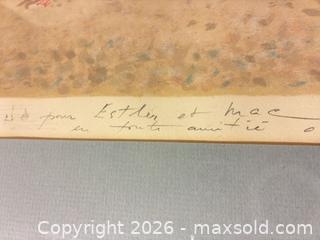 MaxSold Auction: Andre Hambourg frames lithograph - Ashland (Massachusetts, USA) PARTNER MANAGED Downsizing Online Auction - Old Connecticut Path