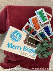 MaxSold Auction: Assorted Christmas / Holiday Decoration Lot — Lights, Wrap, Bows, window decor - Ashland (Massachusetts, USA) PARTNER MANAGED Downsizing Online Auction - Old Connecticut Path