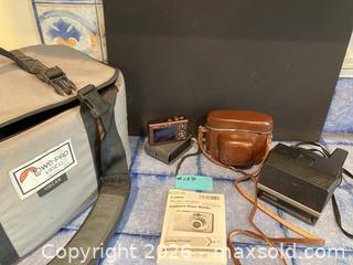 MaxSold Auction: Camera Lot: Canon, Polaroid & Vintage Kodak Folding Camera - Ashland (Massachusetts, USA) PARTNER MANAGED Downsizing Online Auction - Old Connecticut Path