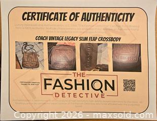 MaxSold Auction: Coach Leather Vintage Legacy Slim Flap Crossbody Bag - Ashland (Massachusetts, USA) PARTNER MANAGED Downsizing Online Auction - Old Connecticut Path