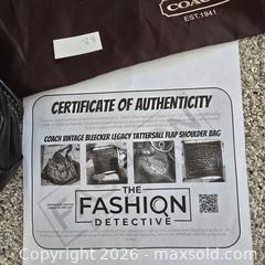 MaxSold Auction: Coach Vintage Bleecker Legacy Tattersall Flap Shoulder Bag - Ashland (Massachusetts, USA) PARTNER MANAGED Downsizing Online Auction - Old Connecticut Path