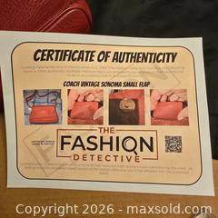 MaxSold Auction: Coach Vintage Sonoma Small Flap Red Leather Shoulder Bag - Ashland (Massachusetts, USA) PARTNER MANAGED Downsizing Online Auction - Old Connecticut Path
