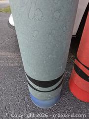 MaxSold Auction: Crayola Oversized Crayon Prop, Red & Blue, 4 ft - Ashland (Massachusetts, USA) PARTNER MANAGED Downsizing Online Auction - Old Connecticut Path