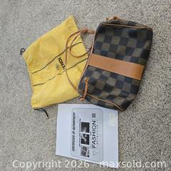 MaxSold Auction: Fendi Brown Check/Checkerboard Shoulder Bag - Ashland (Massachusetts, USA) PARTNER MANAGED Downsizing Online Auction - Old Connecticut Path
